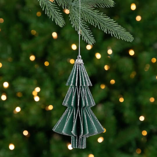 6" Glittered Green Christmas Tree Ornament By Northlight | Michaels®